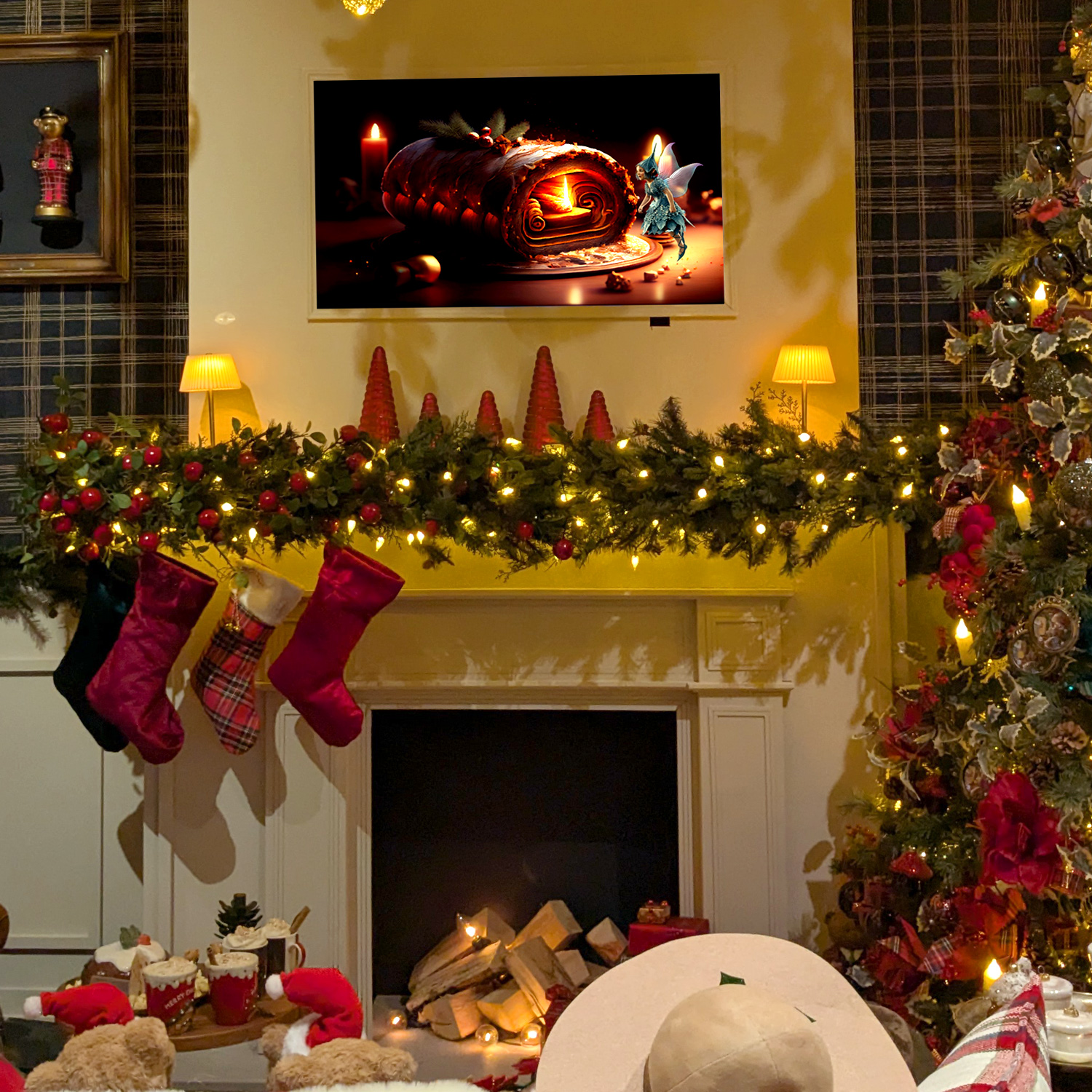 LED Tischlampe GENUA - wiederaufladbar per USB - 3 Lichtfarben - dimmbar - H:30,5cm - creme