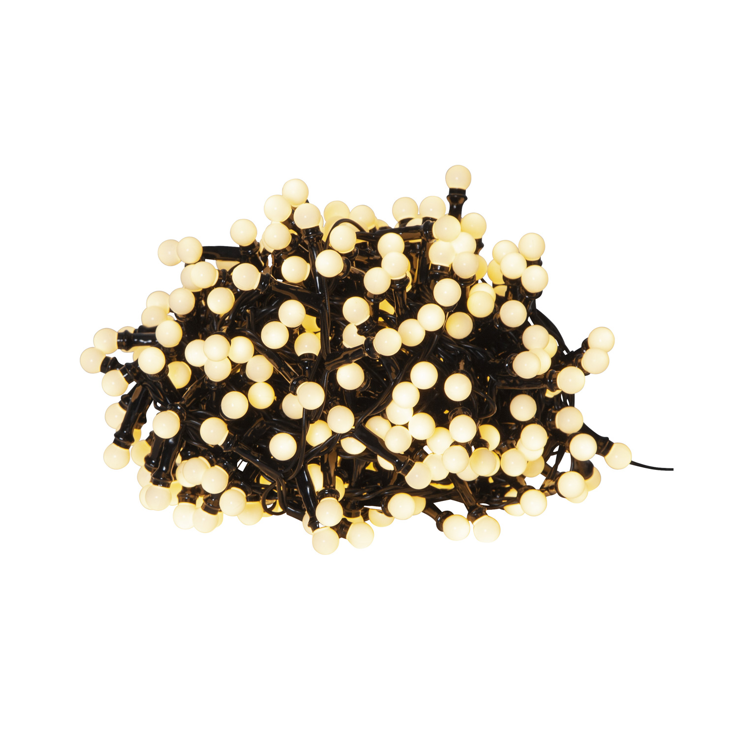 LED Party Lichterkette Berry Mini 300 warmweiße LED - L:6m - 8 Funktionen - Trafo - Timer - outdoor