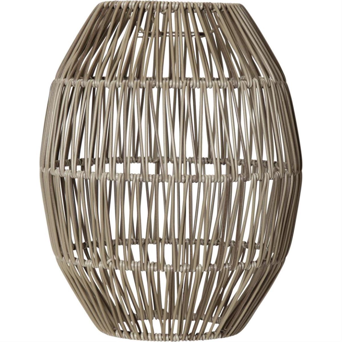 B-Ware Dekoleuchte/Lampenschirm aus Rattan - D: 24cm, H: 30cm - für E27 Fassungen - outdoor - beige