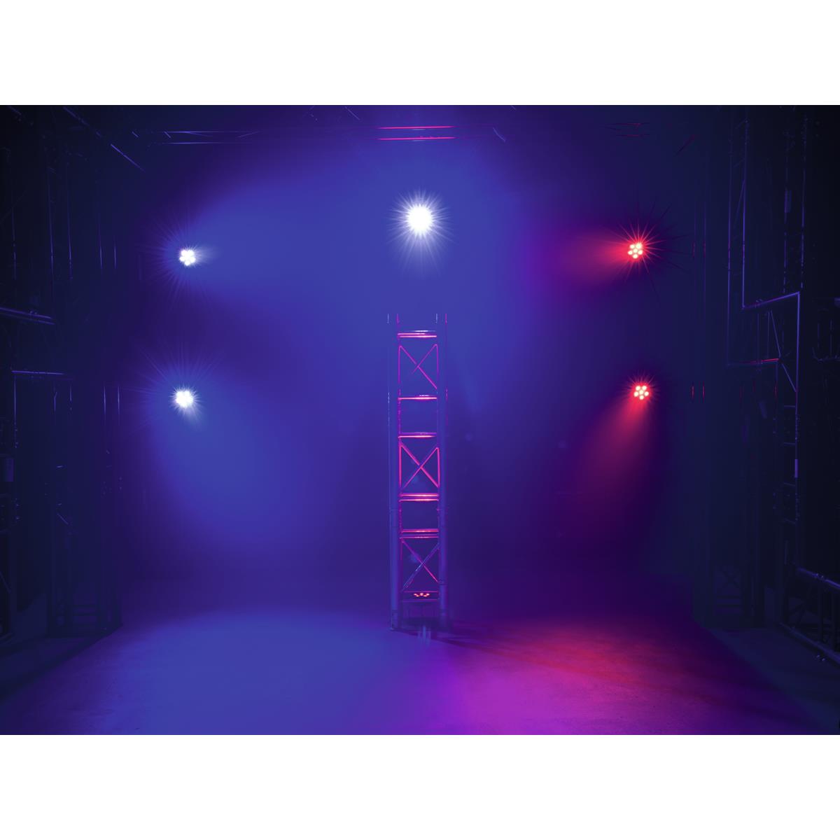 USB Party Spot - 6 RGB LED - Musiksteuerung + Automatik - Fernbedienung