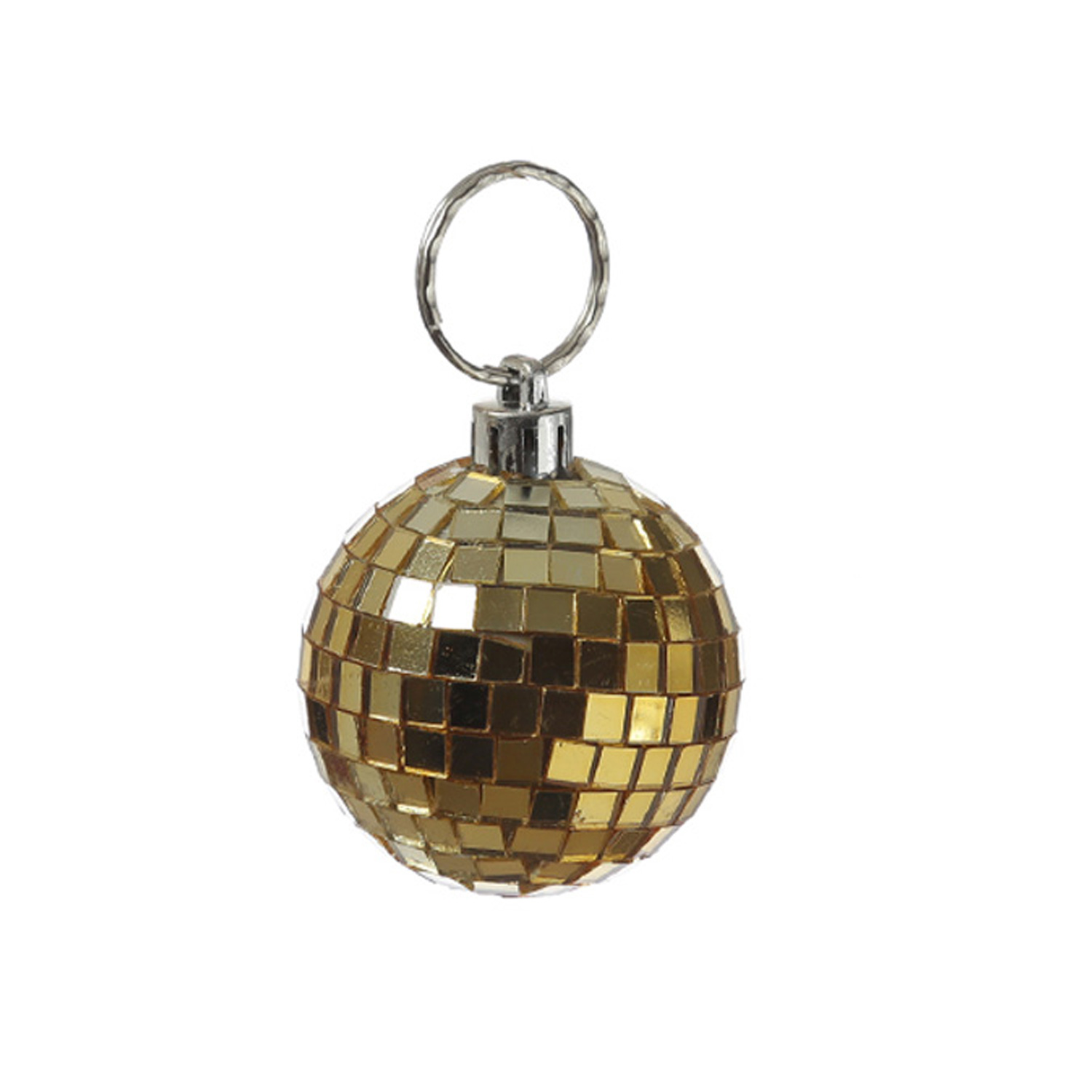 Christbaumschmuck Discokugel - Spiegelkugel - Weihnachtskugel - 5x5mm Spiegel - D: 5cm - gold