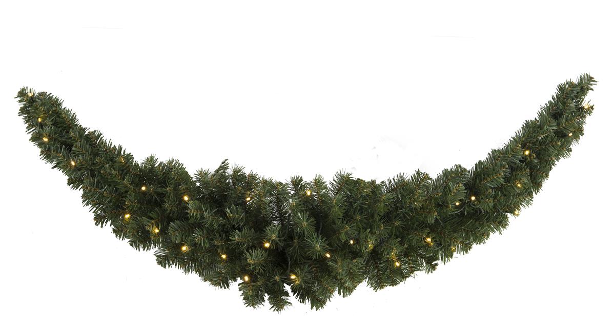 LED-Girlande "Ottawa Swag" - beleuchtet - 30 warmweiße LEDs - L: 150cm - outdoor - Trafo