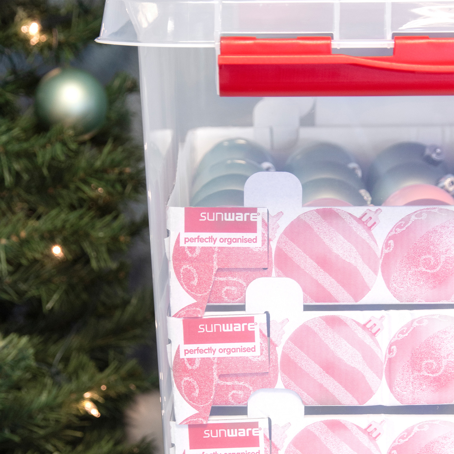 Weihnachtskugelbox Q-LINE 125 - mit Trays für 125 Kugeln