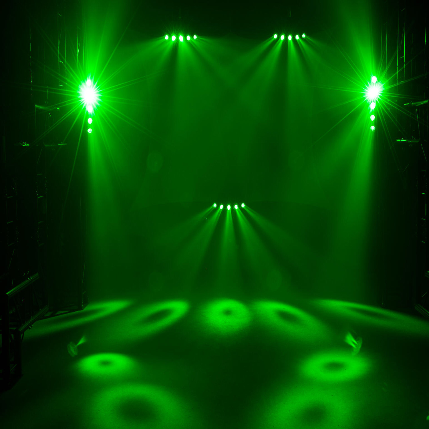 LED Hybrid Strahleneffekt - vollwertiger Party Lichteffekt mit Farben und Strahlen