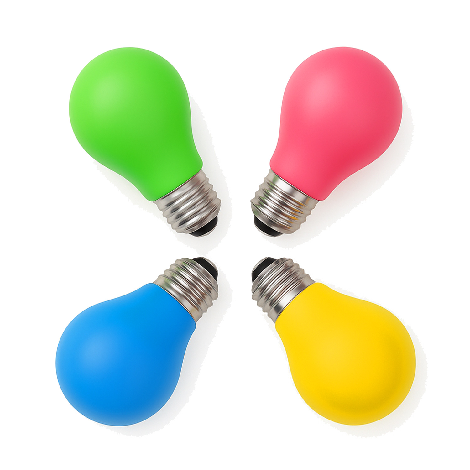 LED Leuchtmittel Tropfenlampe A60 Polycarbonat Grün 2W