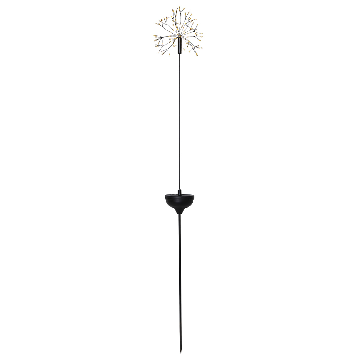 LED Solarstab "Firework" Gartendeko - 92 warmweiße LED - H: 85cm - Dämmerungssensor