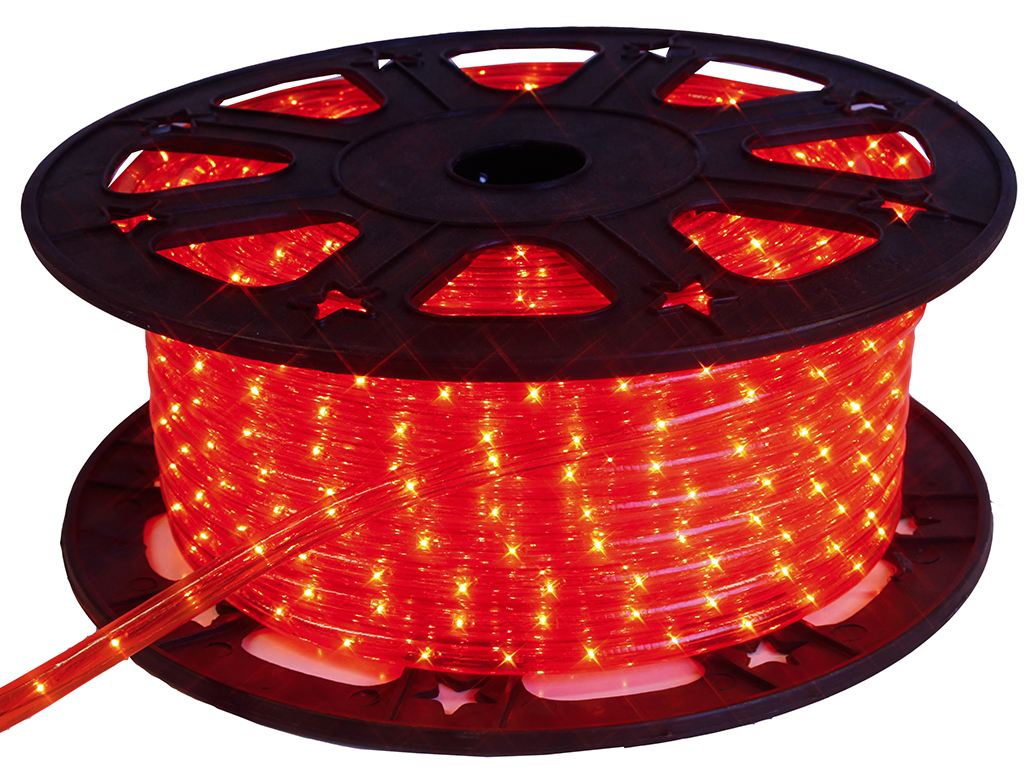 Lichtschlauch ROPELIGHT MICRO | Outdoor | 1620 Lampen | 45,00m | Kürzbar - rot