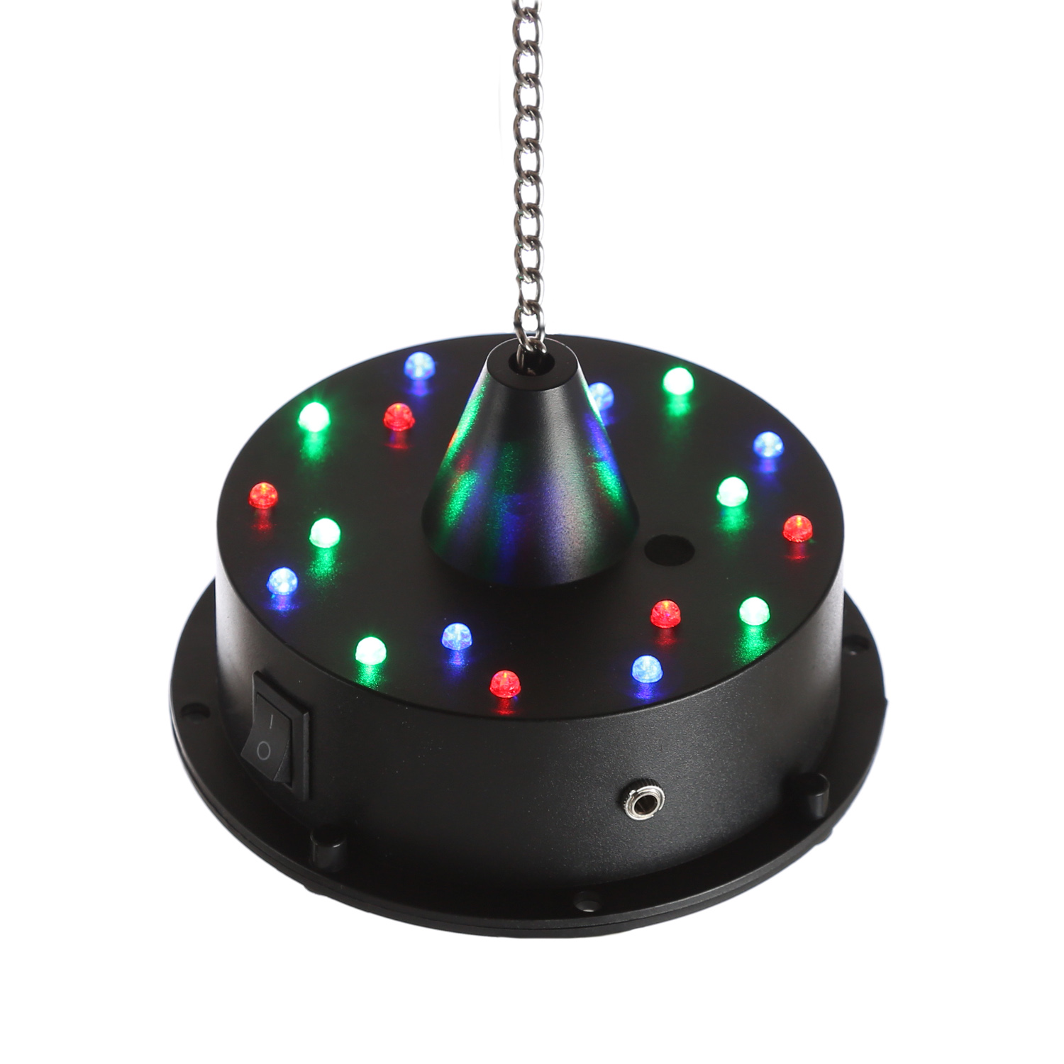 Spiegelkugel Motor mit LED Farbwechsler bis 20cm Kugeln - MBM-203RGBW - Batteriebetrieb