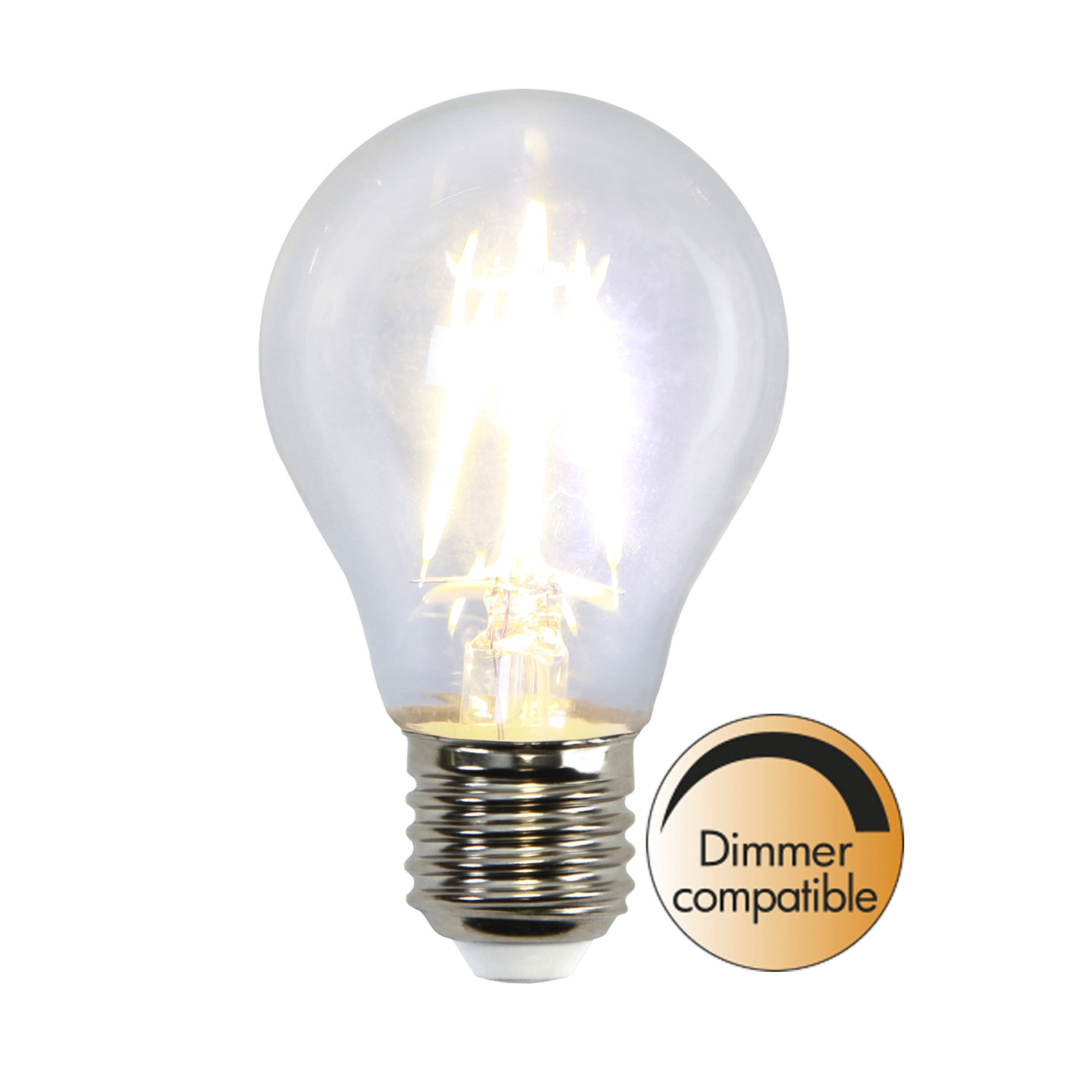 LED Tropfenlampe FILA A60 dimmbar - E27 - 4W - warmweiss 2700K - 400lm - klar