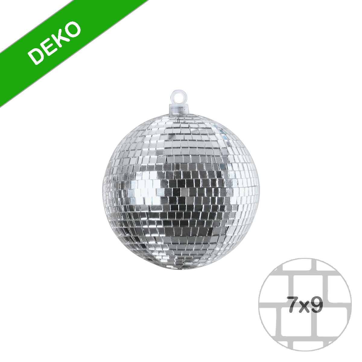 Spiegelkugel 10cm silber- Diskokugel (Discokugel) zur Dekoration - Echtglas - mirrorball silver