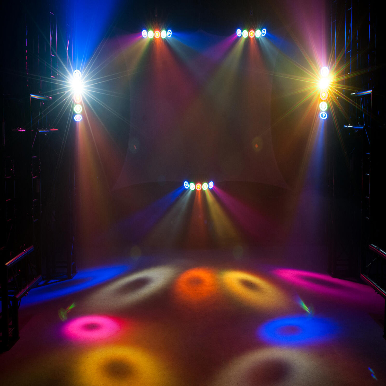 LED Hybrid Strahleneffekt - vollwertiger Party Lichteffekt mit Farben und Strahlen