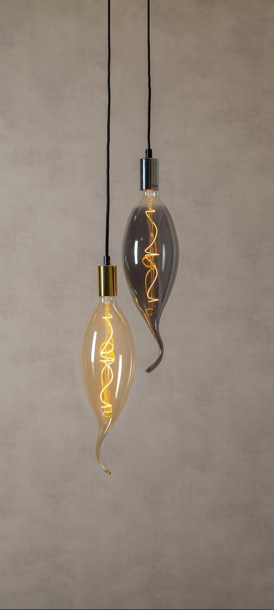 XXL Design Leuchtmittel smoked - LED Filament - 42cm - E27 - dimmbar - 2200K ultra warmweiß - 85lm