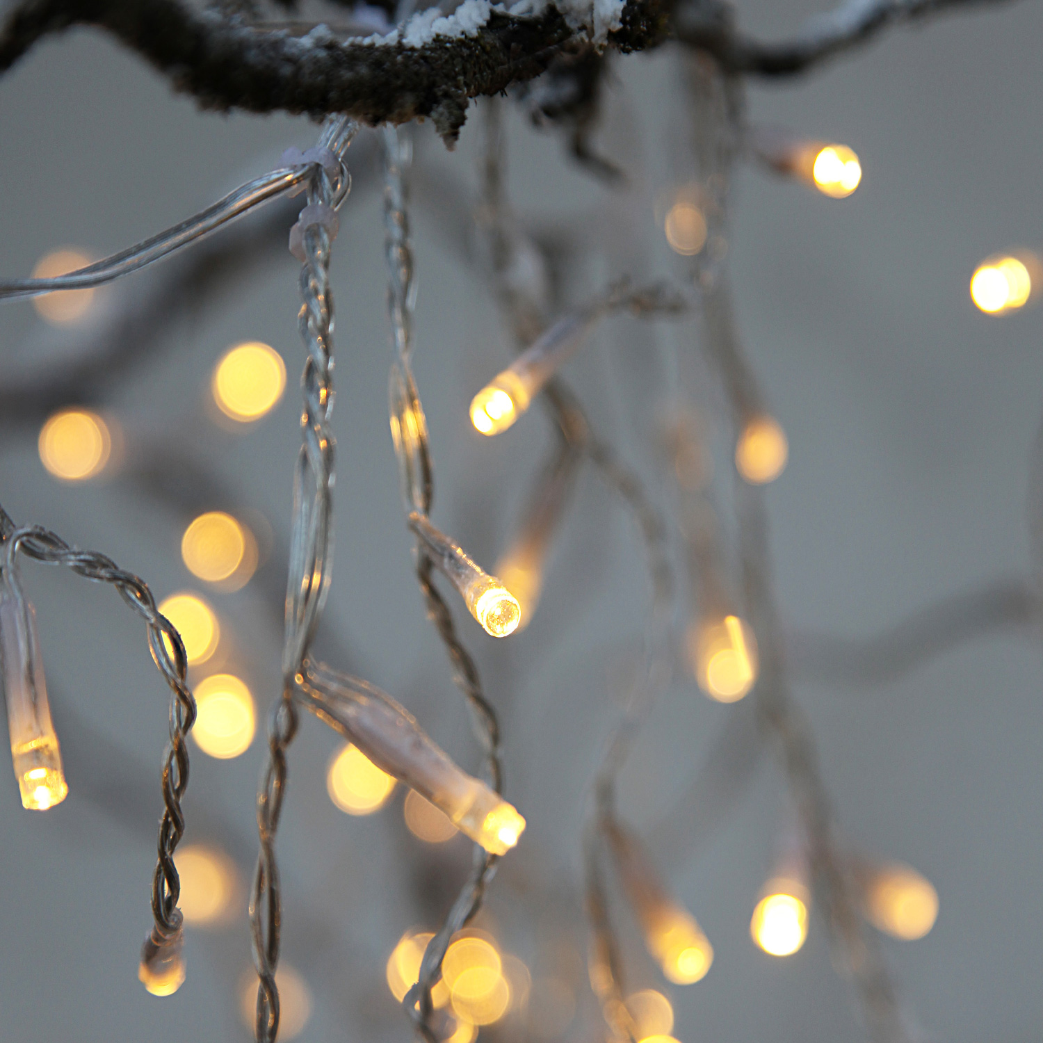 LED Lichterkette - Serie LED - 80 warmweiße LED - L: 8m - transparentes Kabel - für Außen