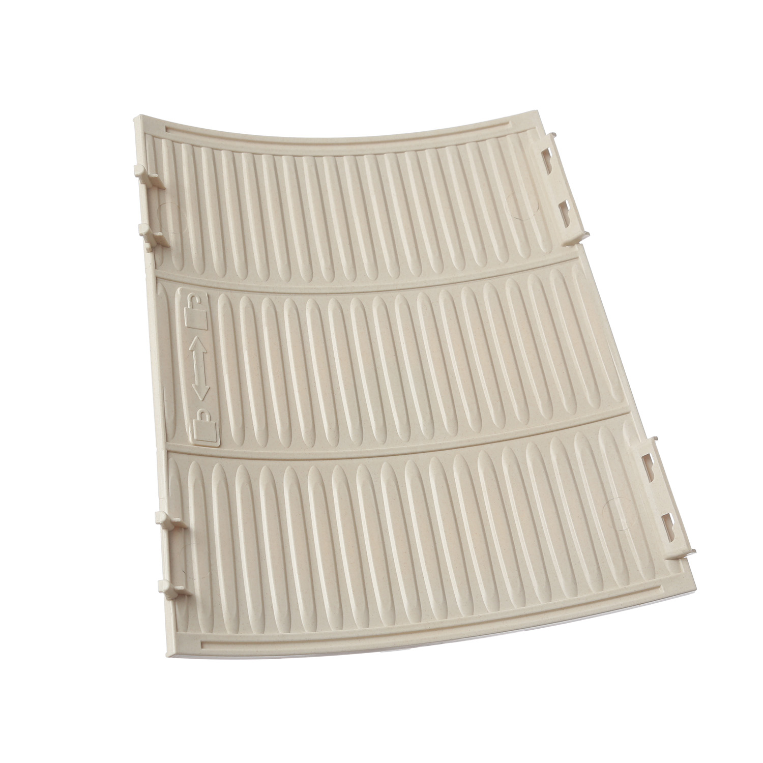 Weihnachtsbaumrock - Kunststoff Abdeckung für Baumständer - D: 72cm - 9-teilig - beige