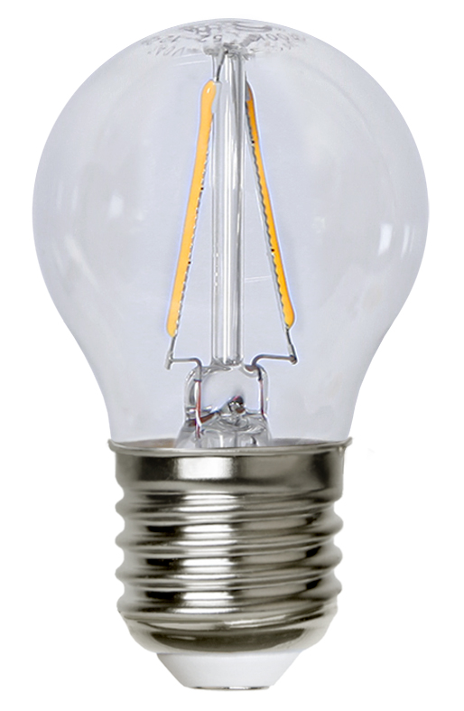 LED Tropfenlampe FILA G45 - E27 - 1,5W - warmweiss 2700K - 150lm - klar