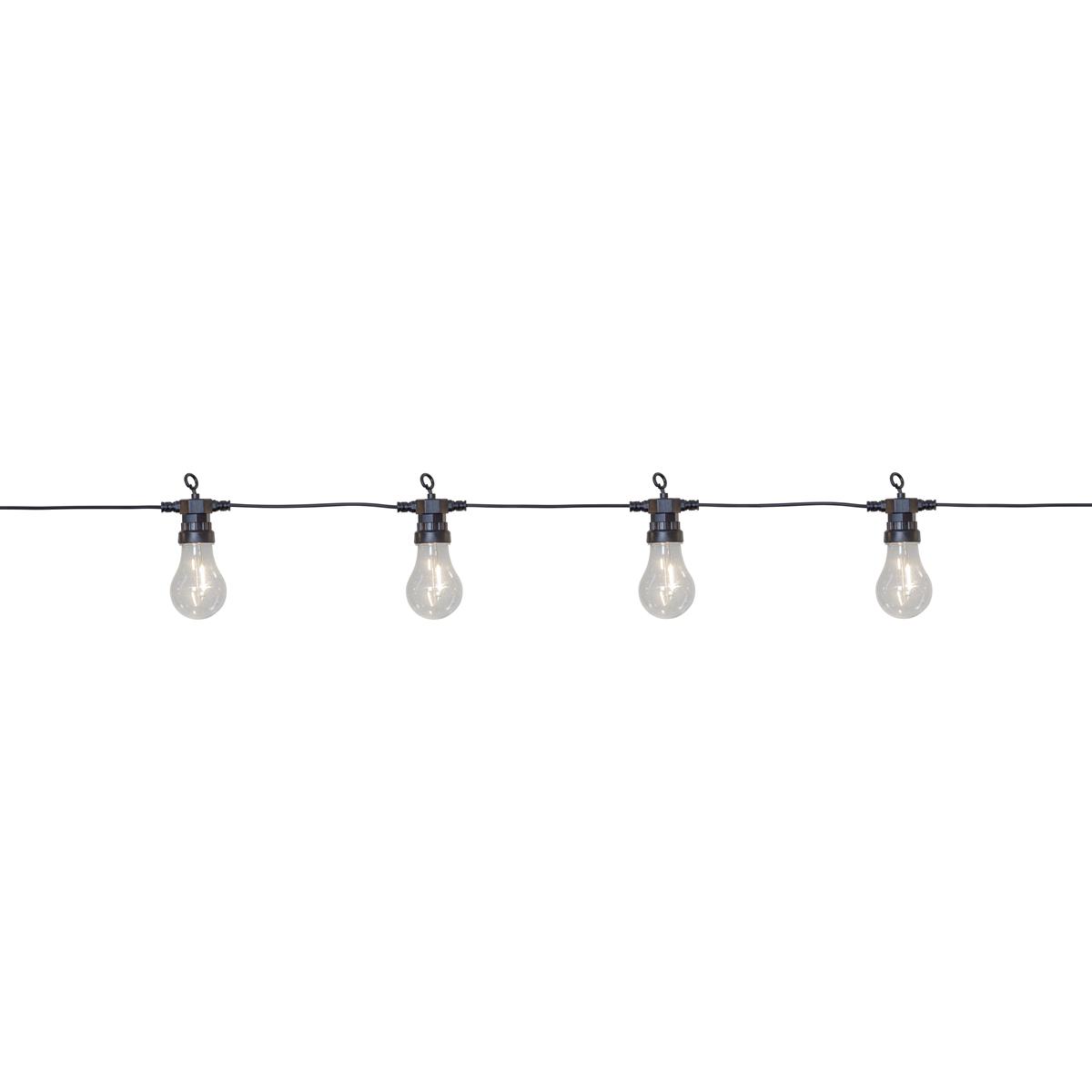 LED Lichterkette "Circus Filament" - 10 Birnen - warmweiße Filament LED - 4,05m - Trafo - outdoor LED Lichterkette "Circus Filament" - 10 Birnen - warmweiße Filament LED - 4,05m - Trafo - outdoor