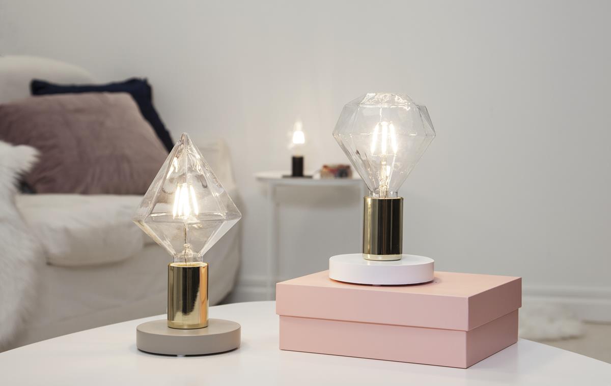 Leuchtmittel LED | Filament | Diamant | ?11,5cm x ?13,2cm | 3,2W | E27 | 2700K | 320 Lumen | Dimmbar