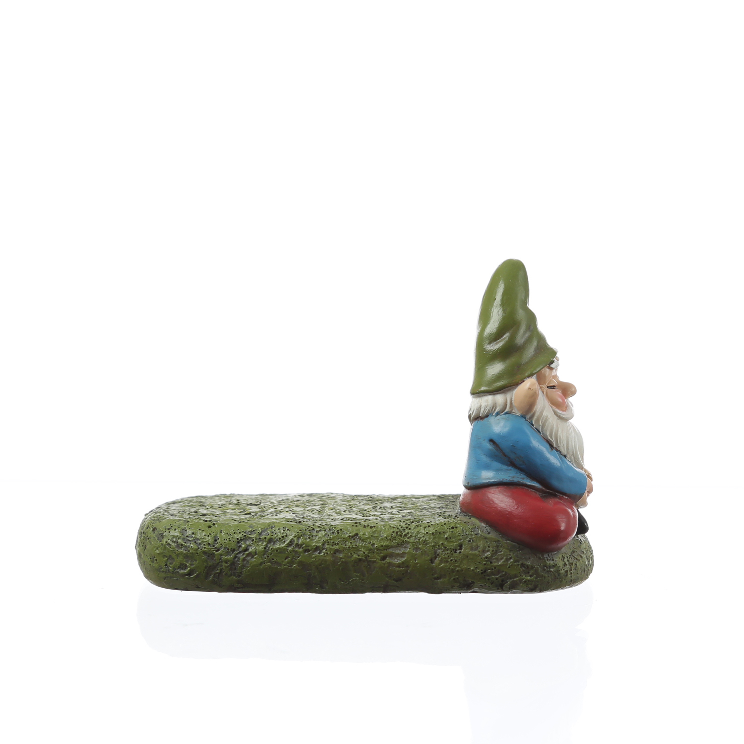 Blumentopffüße meditierende Gartenzwerge - Pflanzkübel Untersetzer - Kübelfüße - Polyresin - 3er Set