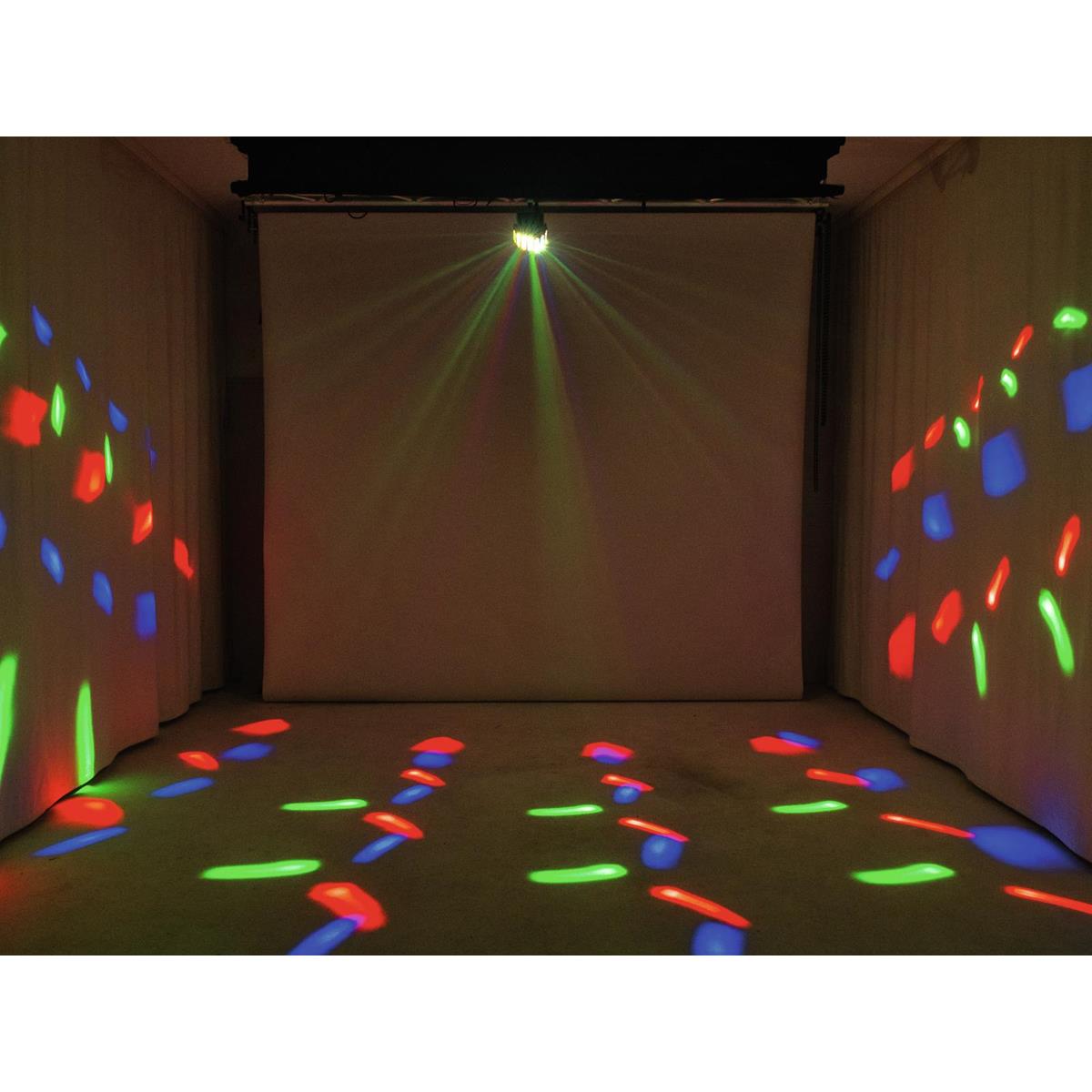 PARTY Strahleneffekt - bewegte Show mit Stroboskopeffekt - Automatikbetrieb - Mini D-6