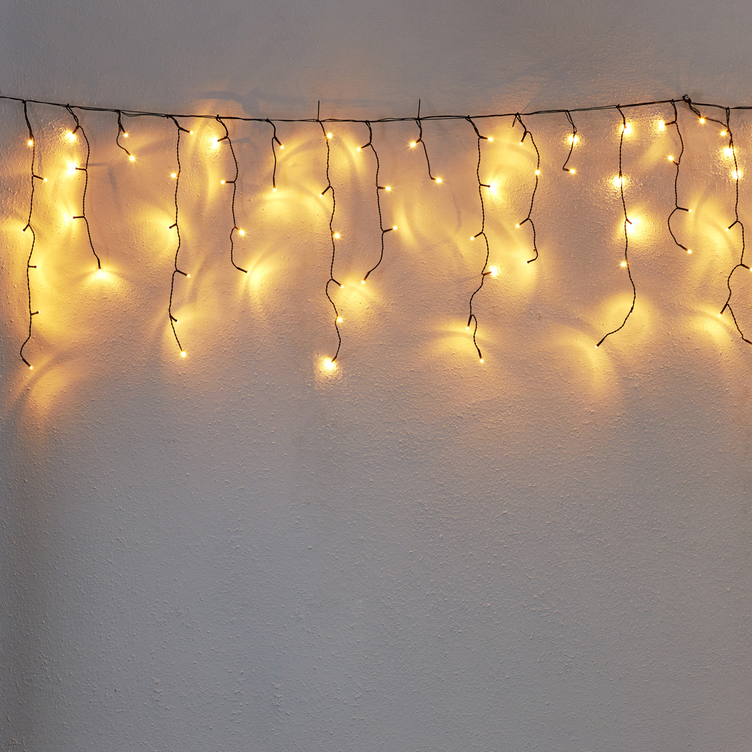 LED Lichtvorhang - Serie LED - outdoor - 240 ultra warmweiße LED - L: 5,9m, H: 55cm - schwarzes Kabel