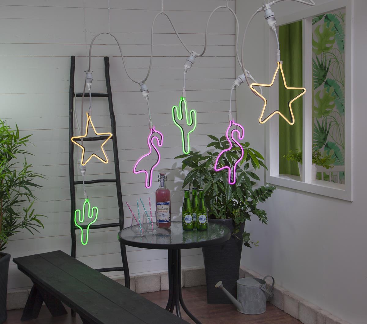 System CONNECTA - "Flamingo" pink - LED-Objekt mit E27 Fassung - outdoor - H: 52cm - B: 18cm