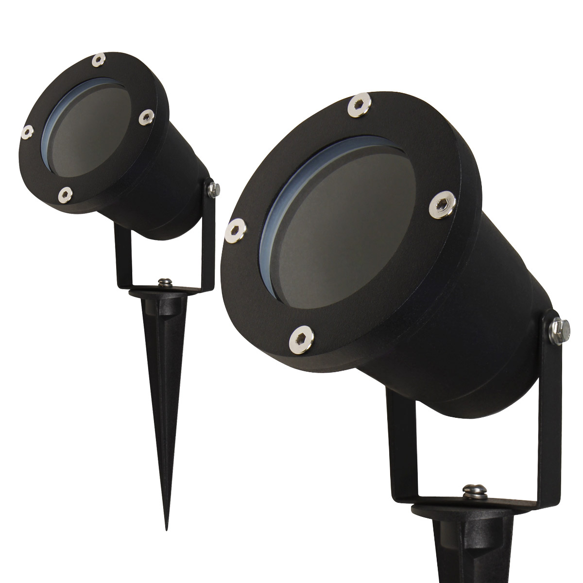 Gartenspot für GU10 Leuchtmittel - Erdspieß - max. 35W - IP44 - inkl. LED Leuchtmittel