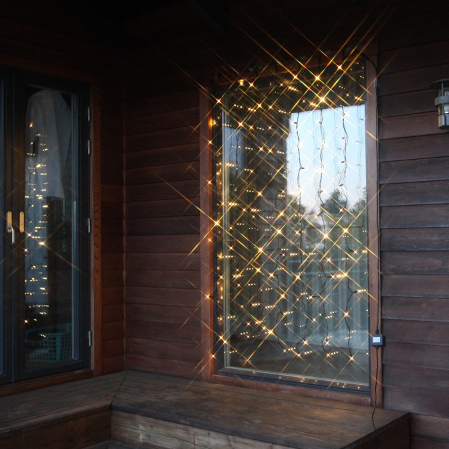 System 24 | LED-Lichtvorhang | koppelbar | exkl. Trafo | 1.00m x 2.00m | 98x Warmweiß
