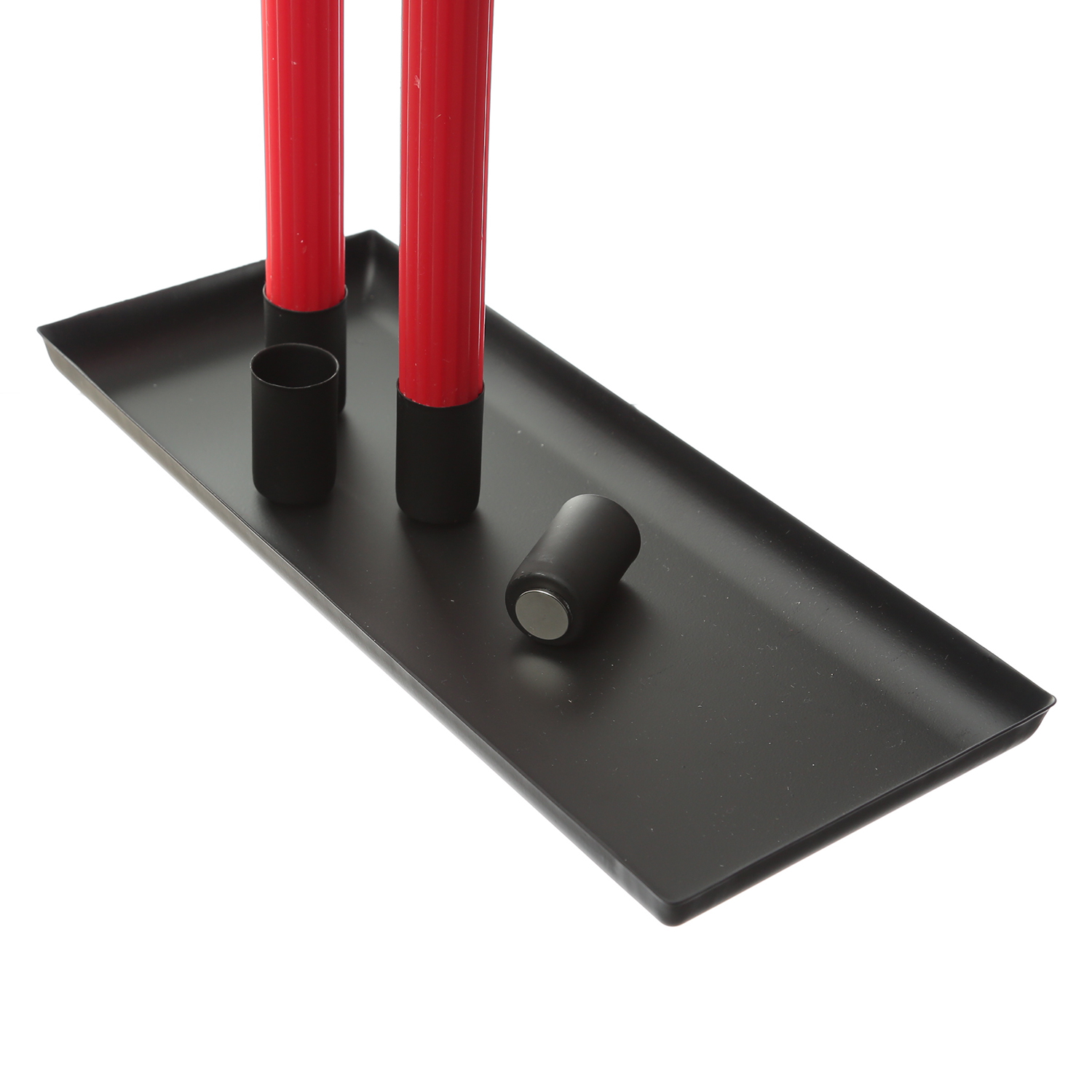 Stabkerzenhalter magnetisch - Kerzenständer für 4 Stabkerzen - Kerzentablett - 29x12cm - schwarz Stabkerzenhalter magnetisch - Kerzenständer für 4 Stabkerzen - Kerzentablett - 29x12cm - schwarz