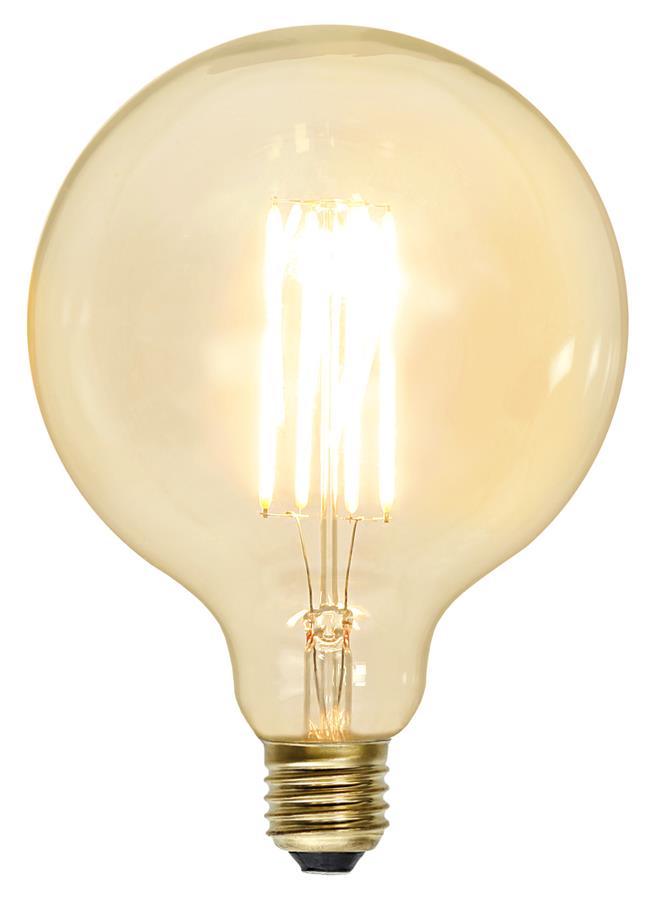 LED GLOBE FILA GLOW G125 - E27 - 3,6W - warmweiss  2100K - 320lm - klar - dimmbar