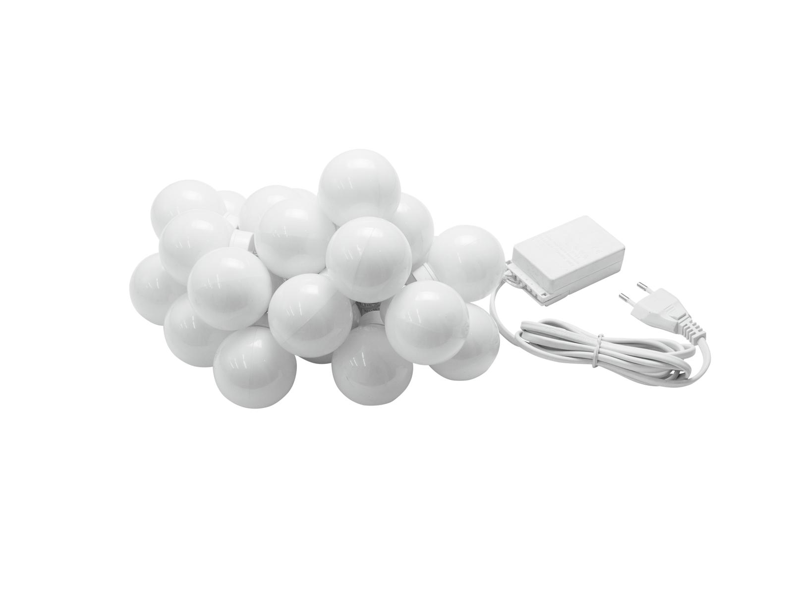 LED Party Balls Lichterkette - 20 Kugeln - 8 Programme - 4 Farbig - 6,90m