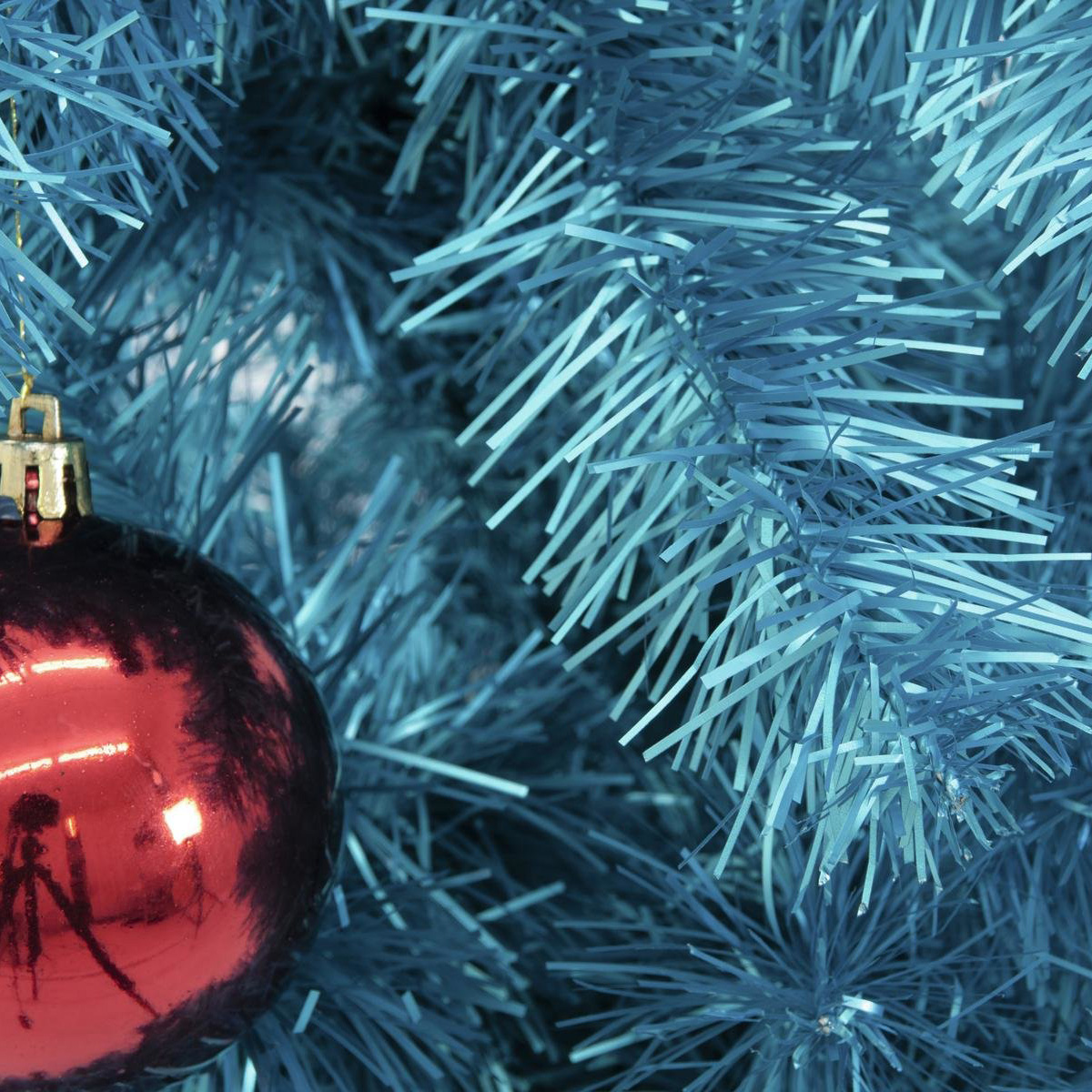 Tannenbaum FUTURA, türkis-metallic, 210cm - MADE IN EUROPE