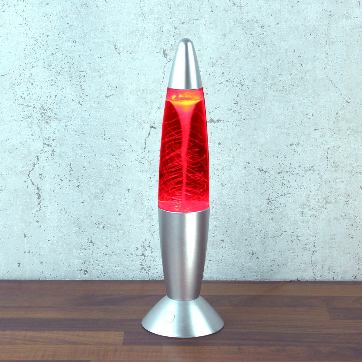 ROCKET LAMP - Lavampe - TORNADO RGB - Touchsensor - H: 36cm - silber - Wirbelnde Schneeflocken