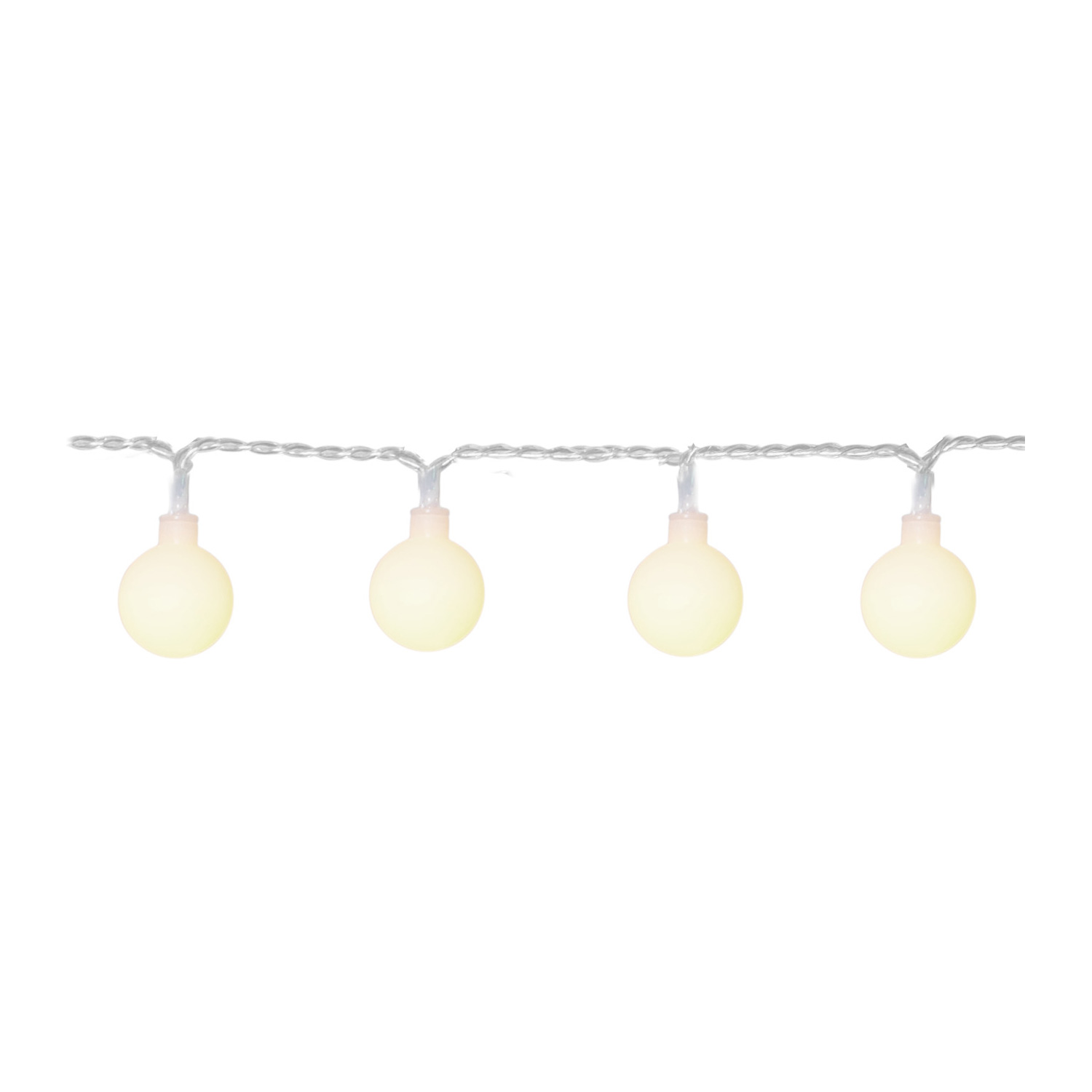 LED Lichterkette BERRY - 20 warmweiße, opale LED - L: 1,89m - transparentes Kabel - innen