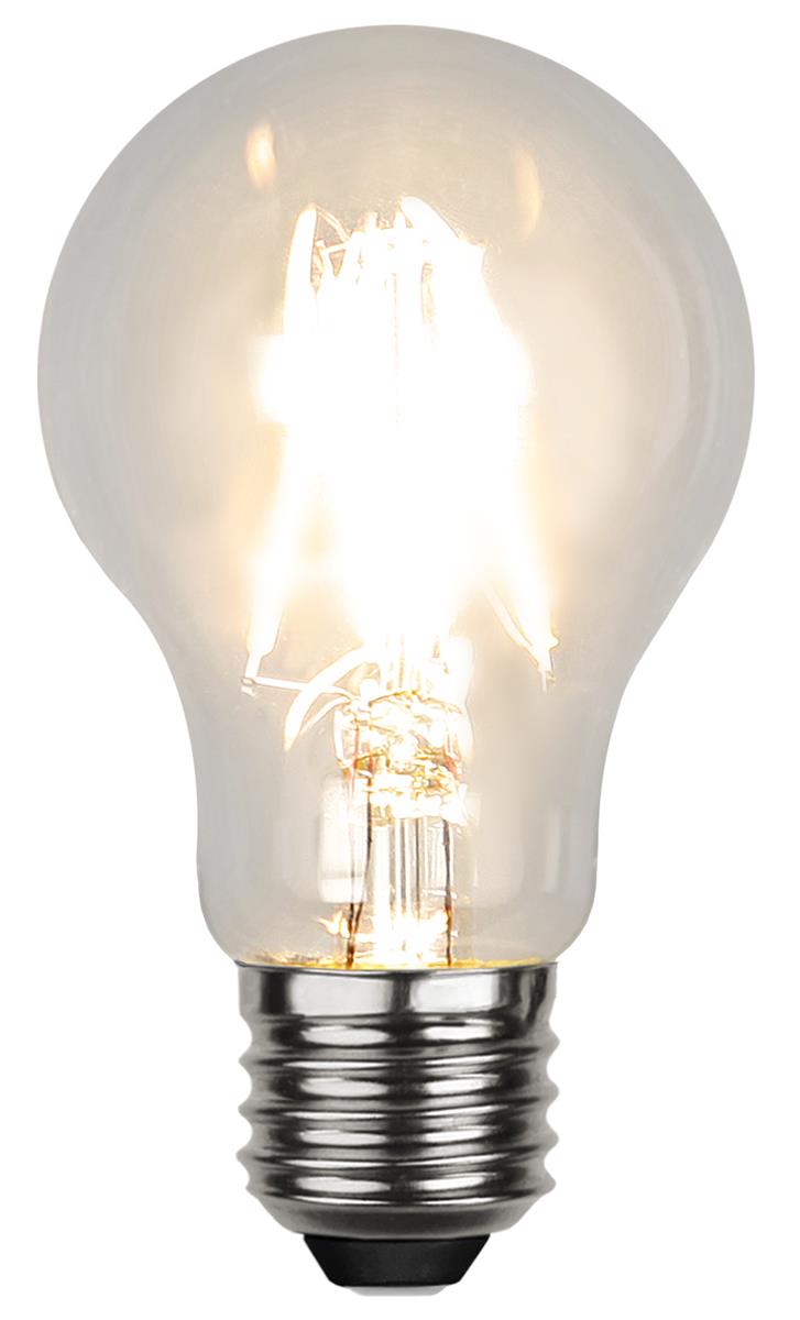 LED Tropfenlampe FILA A60 - E27 - 4W - DTW 3000-2000 - 320lm - klar - dimmbar