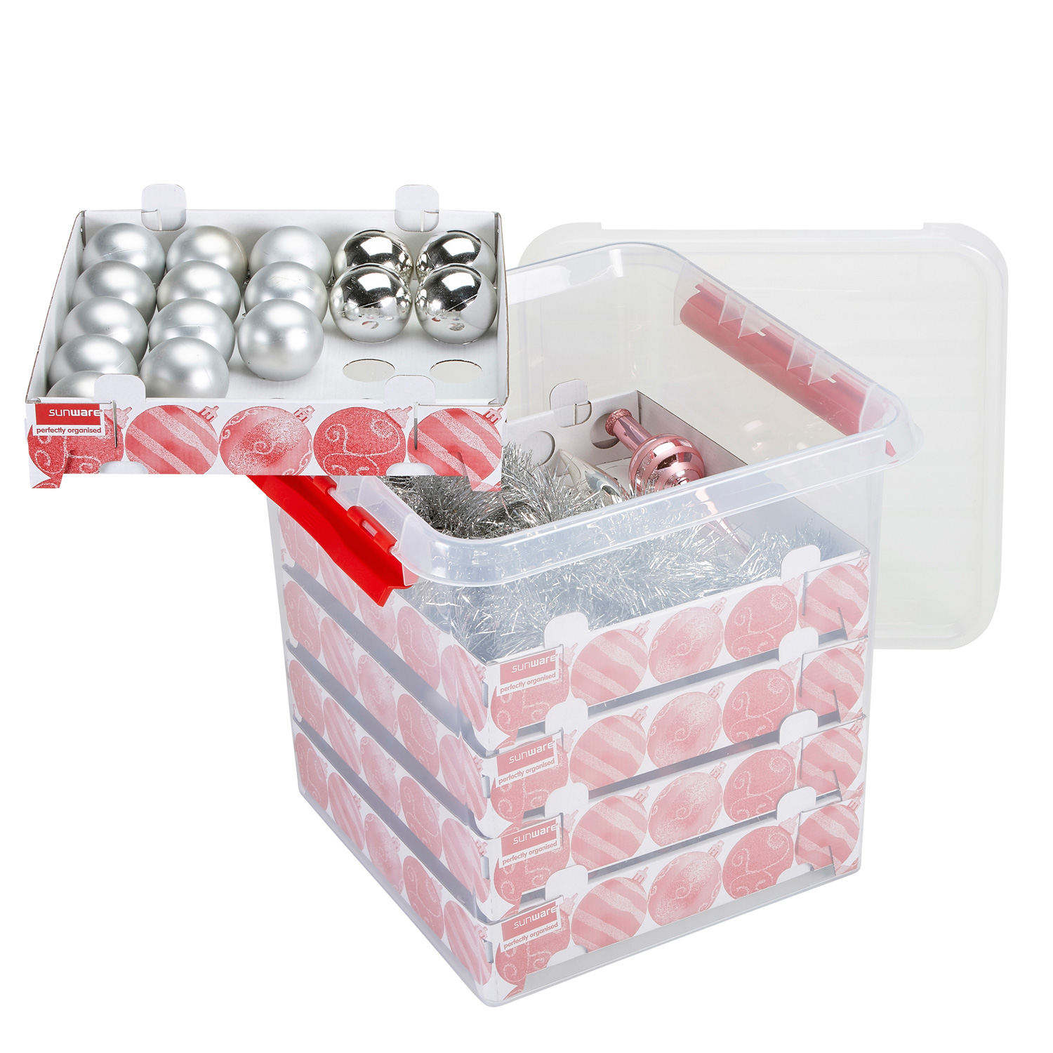 Weihnachtskugelbox Q-LINE 125 - mit Trays für 125 Kugeln