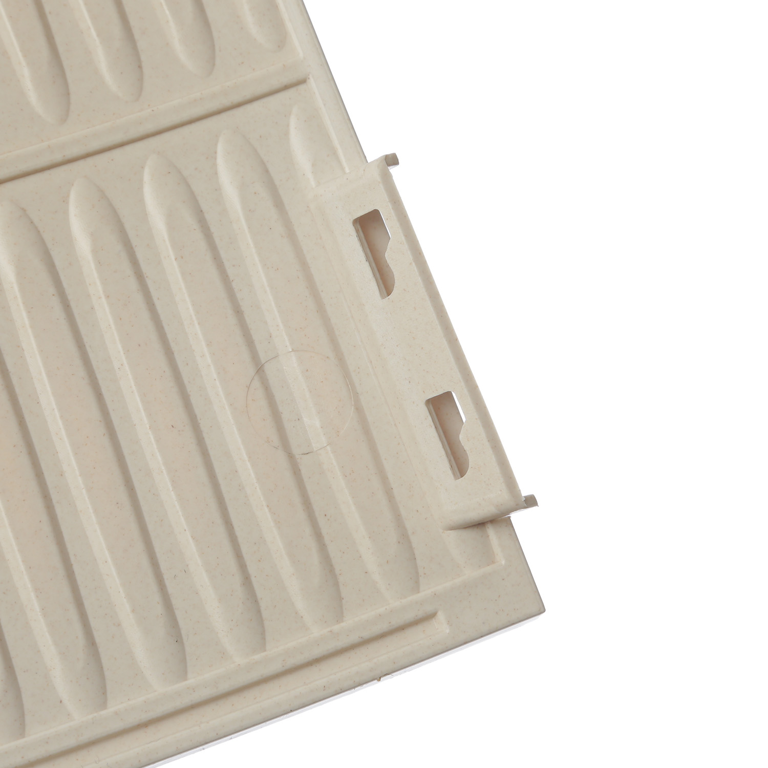 Weihnachtsbaumrock - Kunststoff Abdeckung für Baumständer - D: 72cm - 9-teilig - beige