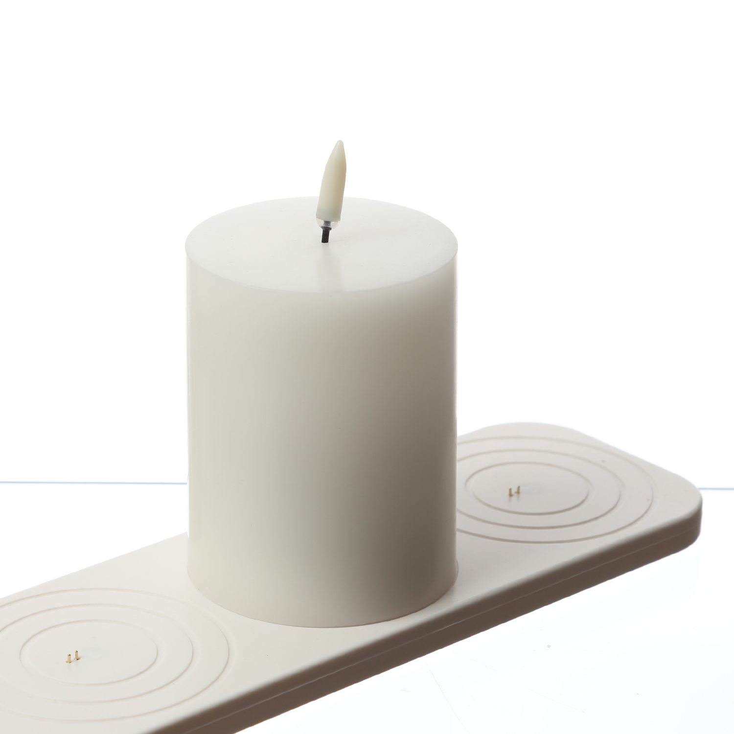 Uyuni Wiederaufladbarer Akku für Echtwachs Stumpenkerzen Marke Piffany - Ersatz für C Batterien