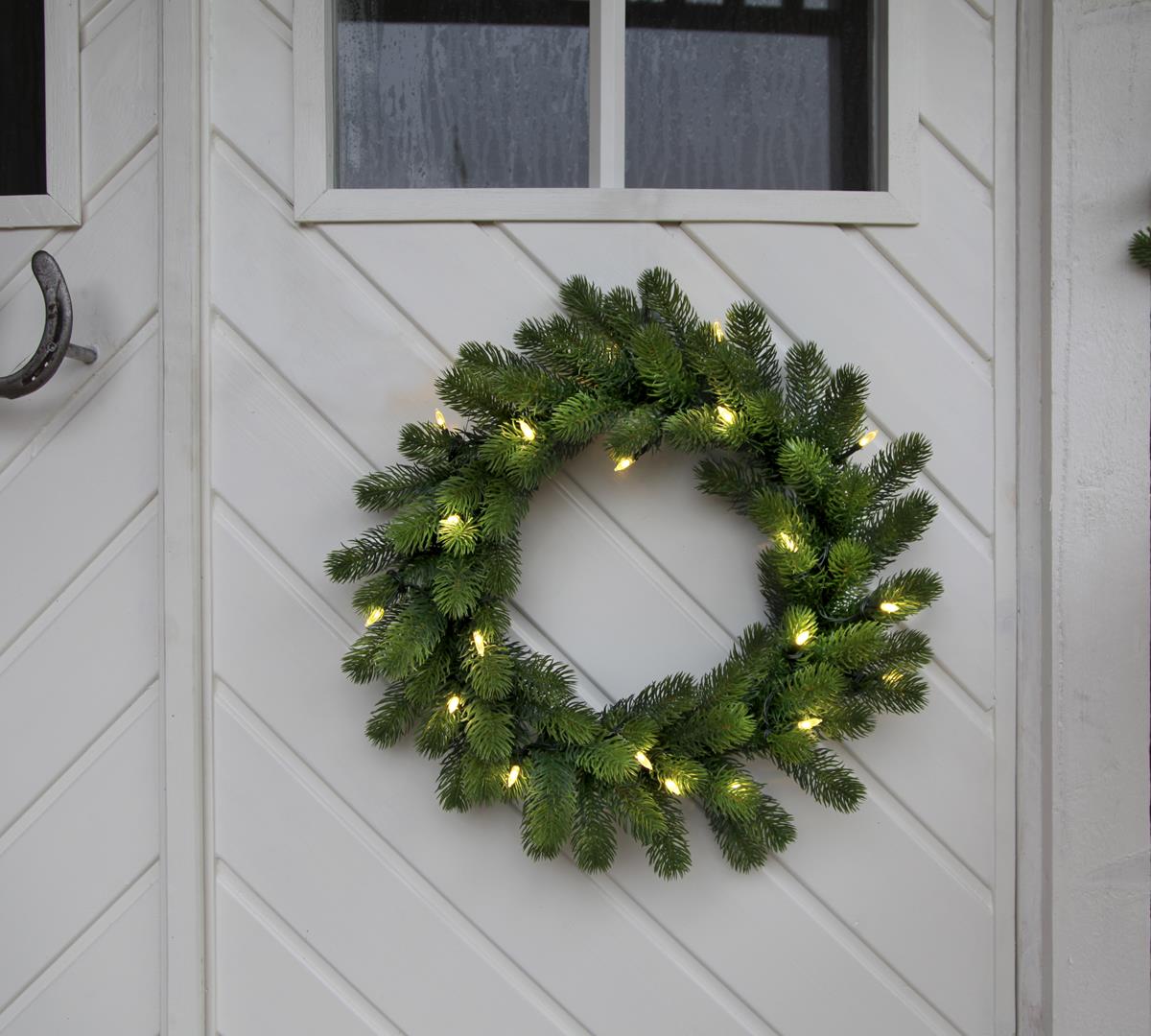 LED-Tannenkranz "Orsa" - 20 warmweiße LEDs - D: 50cm - outdoor - Trafo