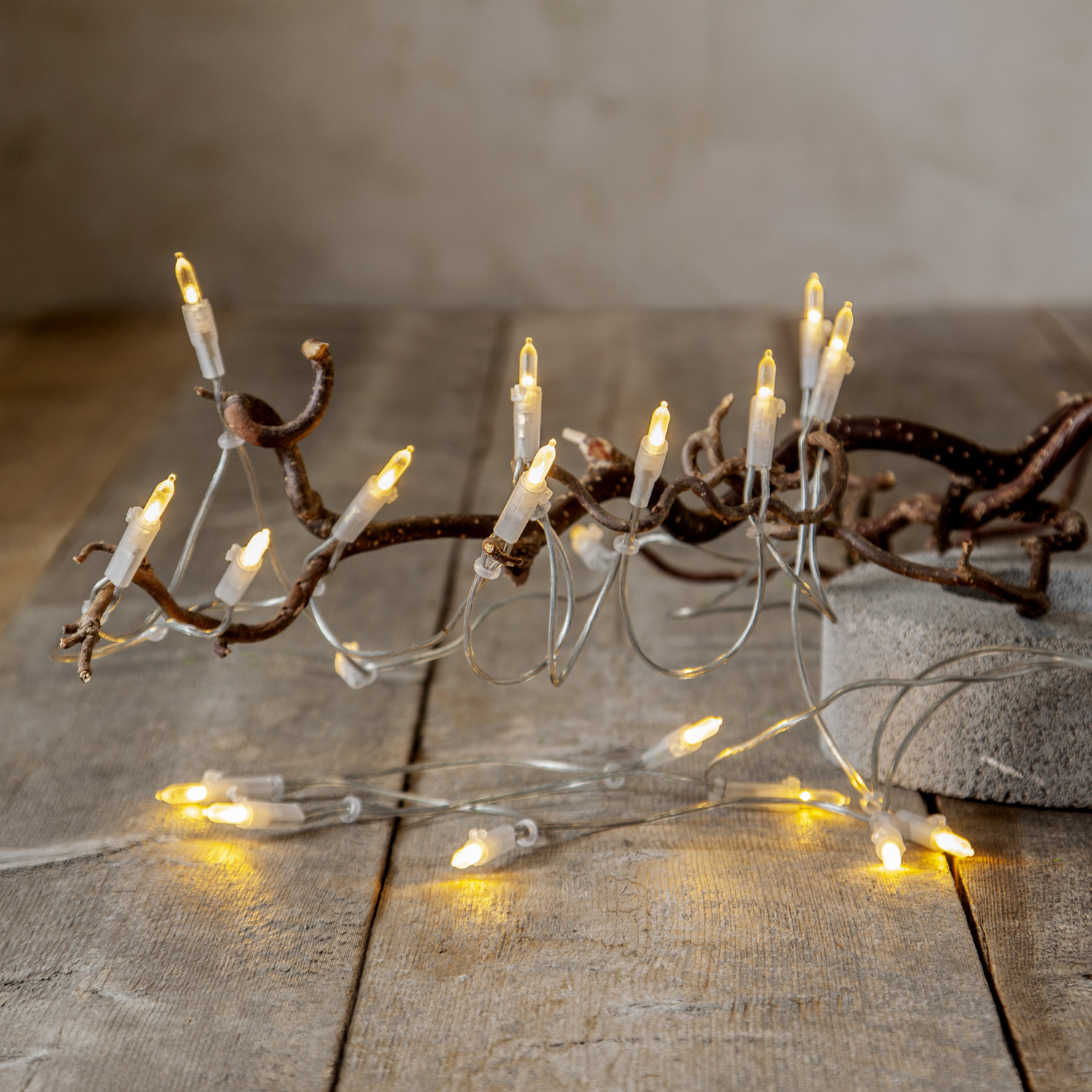 LED Lichterkette Pisello - Weihnachtslichterkette - 20 warmweiße LED - L: 2,85m - für Innen