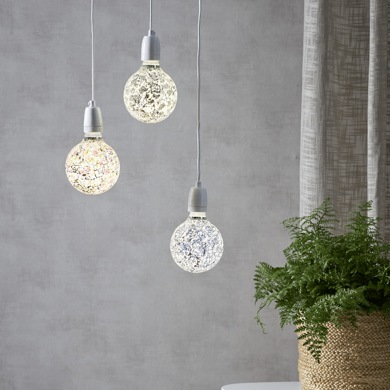 LED Leuchtmittel DEKOLED G130 MOSAIK  PINK - E27 - 4W - warmweiss 3200K - 150lm