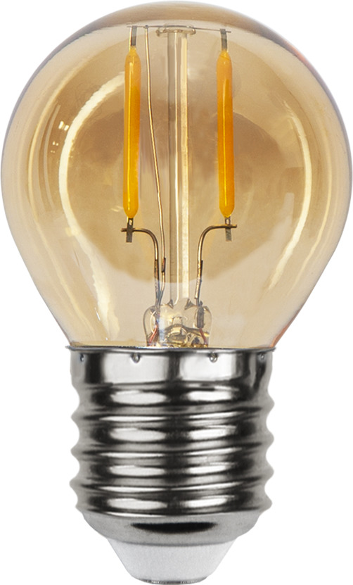 4er Set - 24V Leuchtmittel - 4,5cm - amber - 28lm - 2500K - E27 Sockel - Niedervoltleuchtmittel