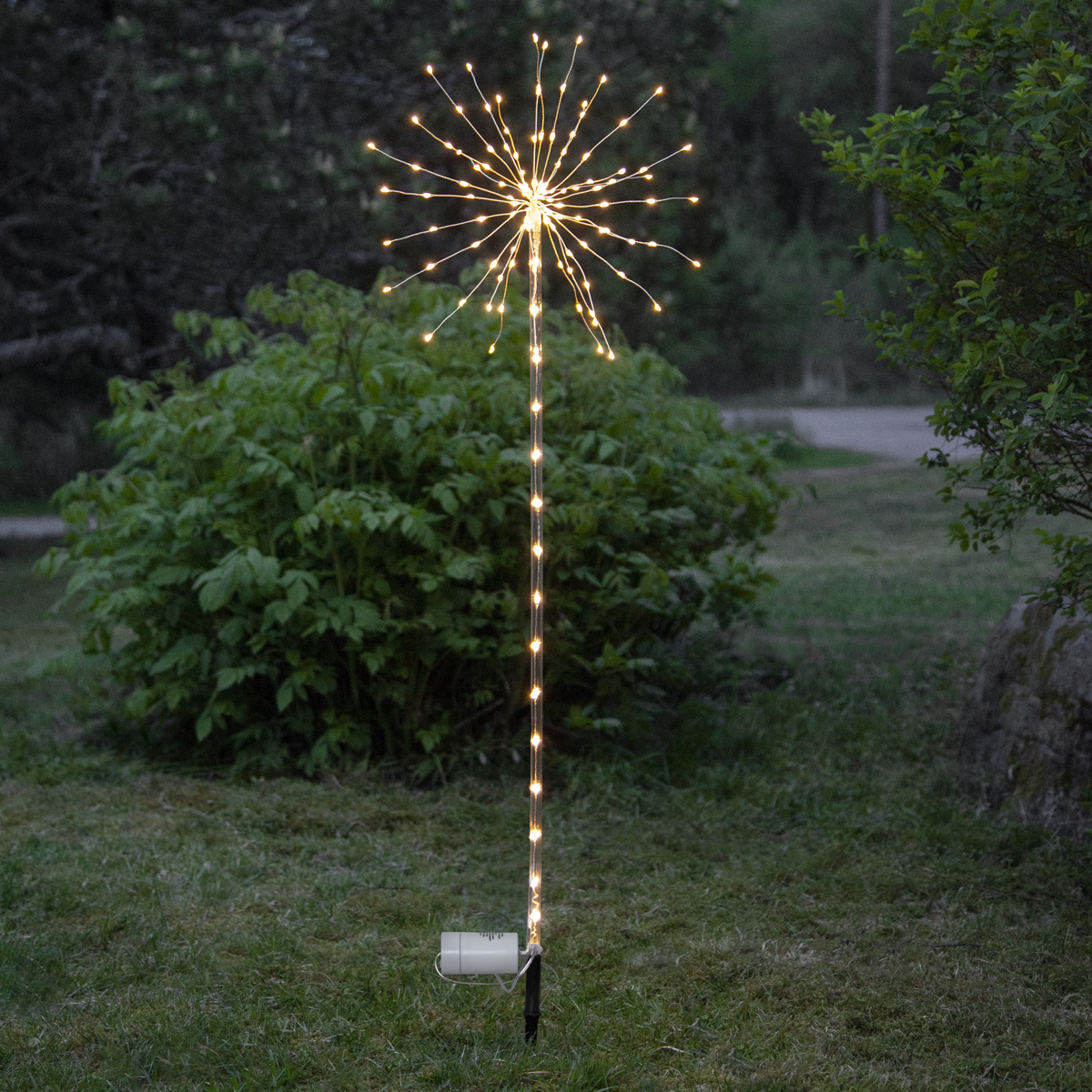 LED Dekostab "Firework" - H: 100cm - 152 warmweiße LED - Batteriebetrieb - 8 Funktionen - outdoor LED Dekostab "Firework" - H: 100cm - 152 warmweiße LED - Batteriebetrieb - 8 Funktionen - outdoor