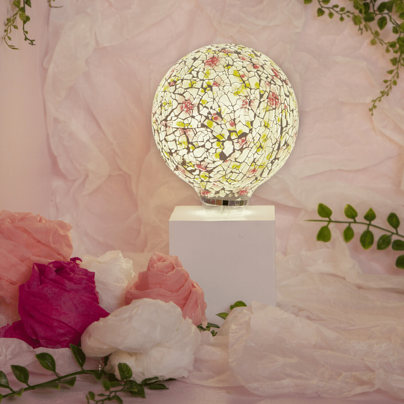 LED Leuchtmittel DEKOLED G130 MOSAIK  PINK - E27 - 4W - warmweiss 3200K - 150lm