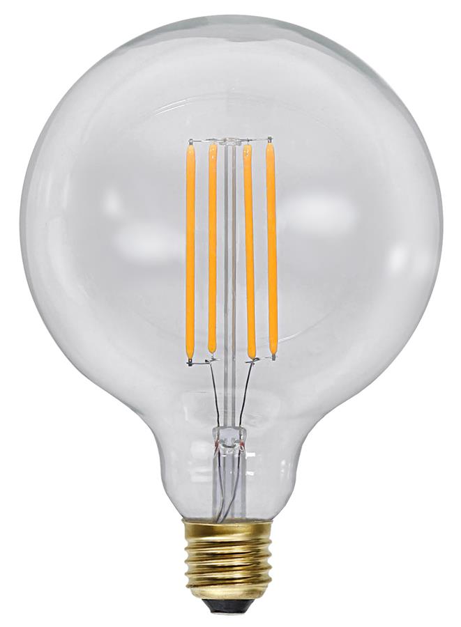 LED GLOBE FILA GLOW G125 - E27 - 3,6W - warmweiss  2100K - 320lm - klar - dimmbar