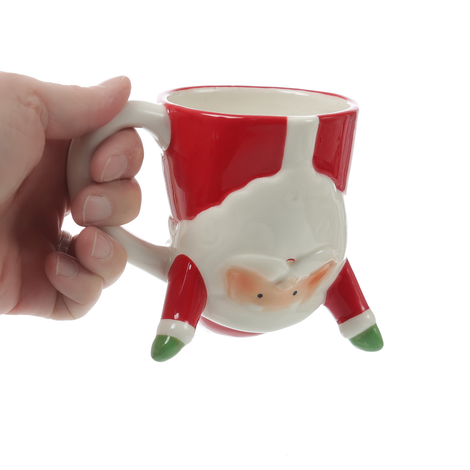Becher Weihnachtsmann - lustige Weihnachtstasse - Keramik - 300ml