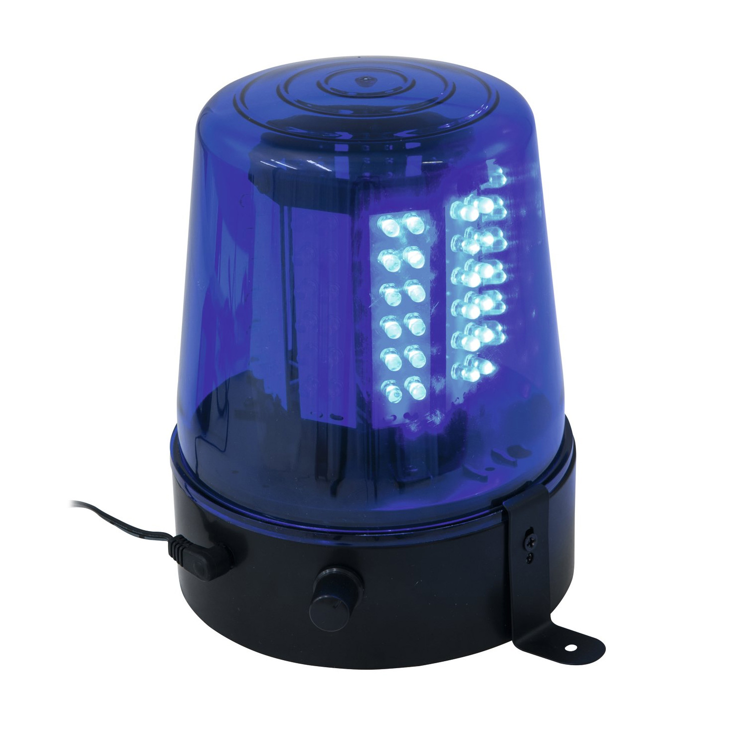 Polizeilicht Feuerwehrlicht LED BLAU - 108 LEDs - Geschwindigkeit regelbar - inkl. Netzteil