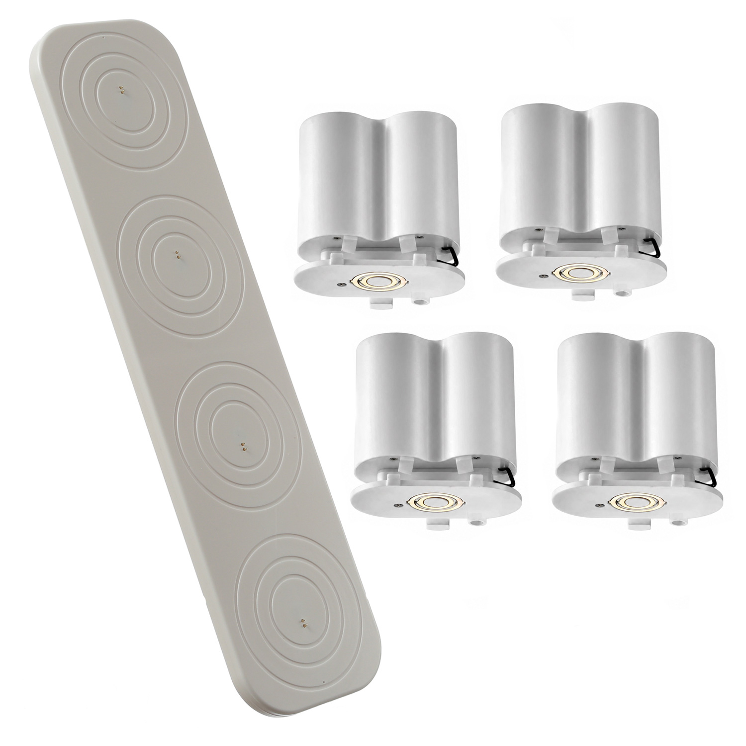 Uyuni Set 4x aufladbarer Akku inkl. Ladestaiton - für Echtwachs Kerzen von Piffany - Ersatz für 2xC