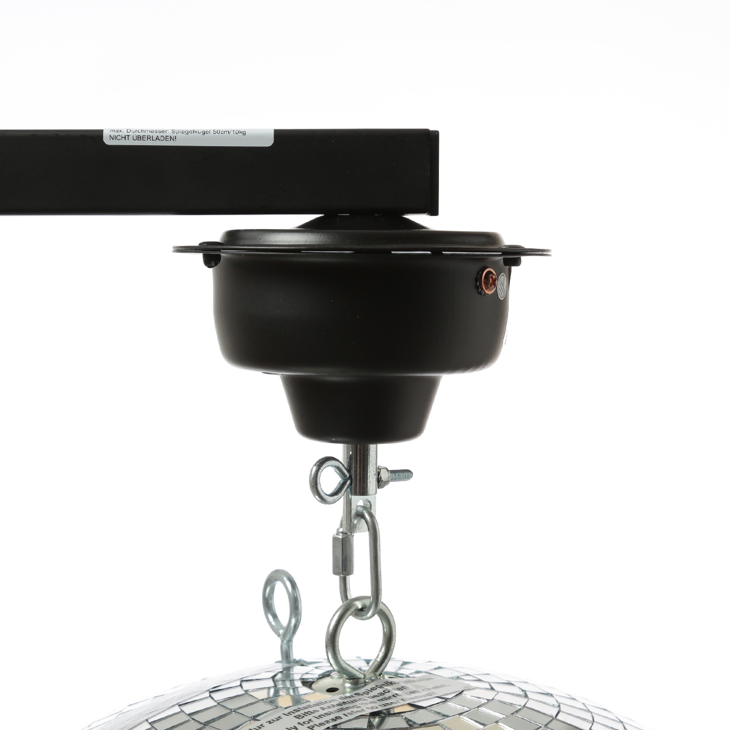 Spiegelkugel Stativhalterung bis 50cm Kugeln - schwarz - inkl. Motor Spiegelkugel Stativhalterung bis 50cm Kugeln - schwarz - inkl. Motor