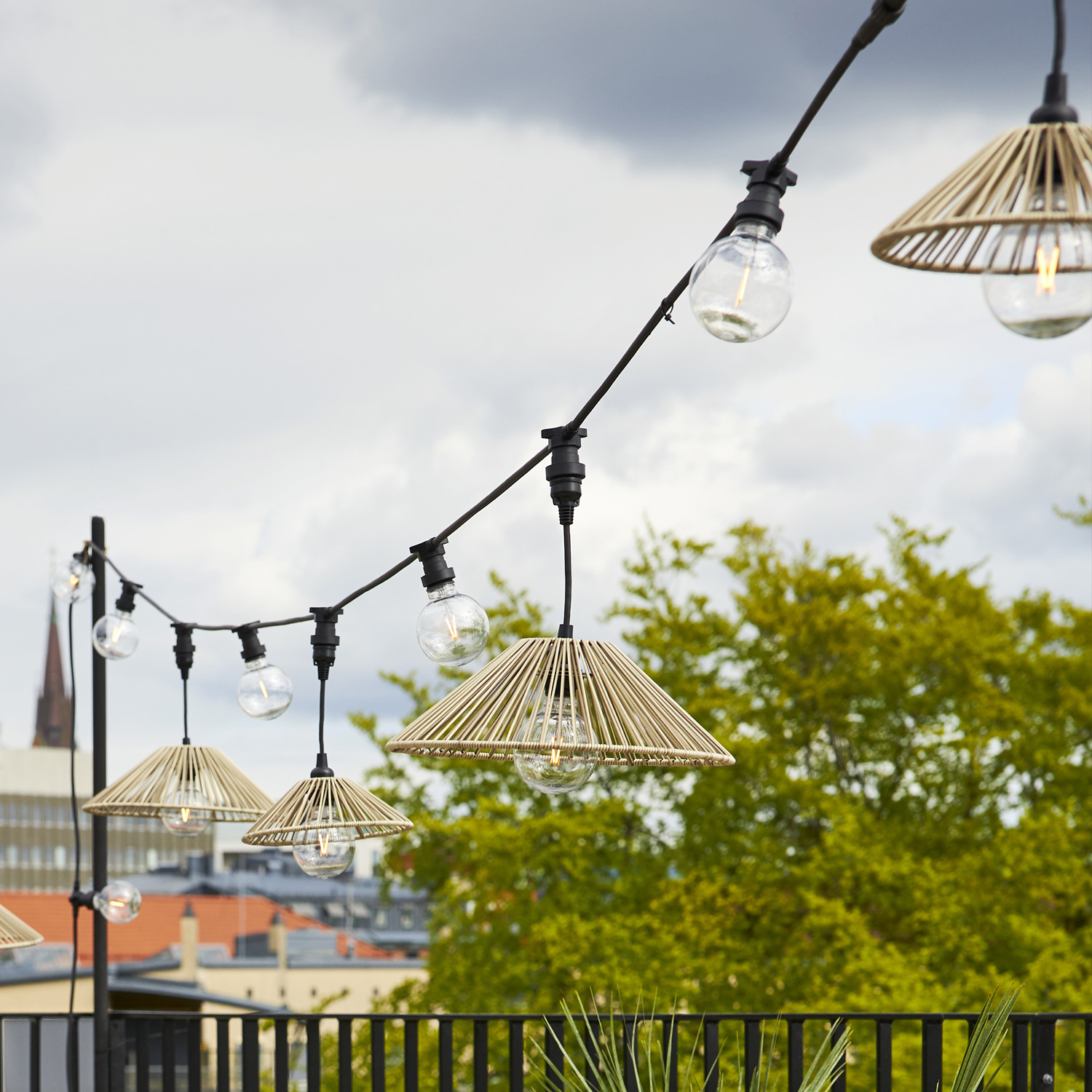 Verlängerung für E27-Fassungen für Lichterkette "- L: 22cm - 5er set - outdoor - schwarz