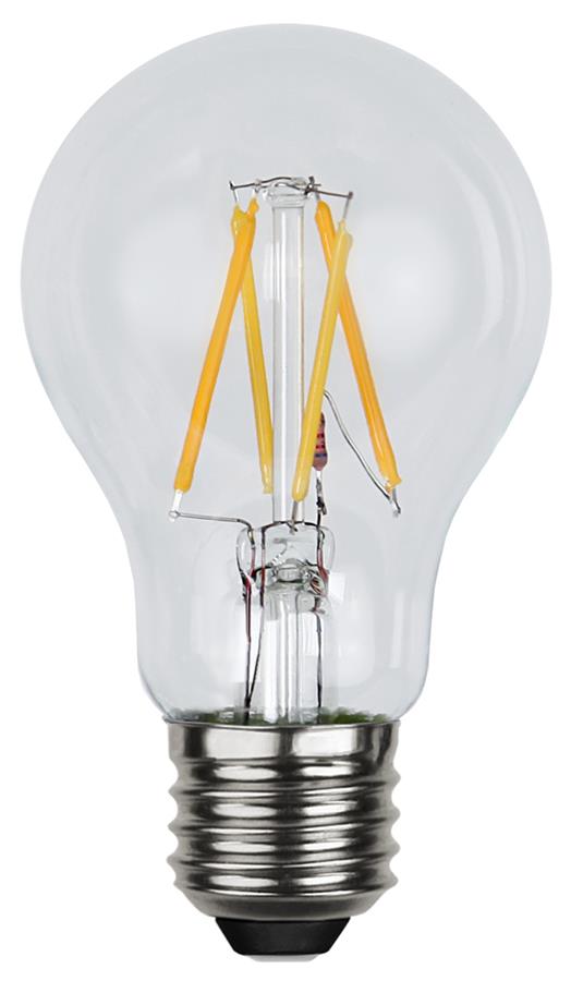 LED Tropfenlampe FILA A60 - E27 - 4W - DTW 3000-2000 - 320lm - klar - dimmbar